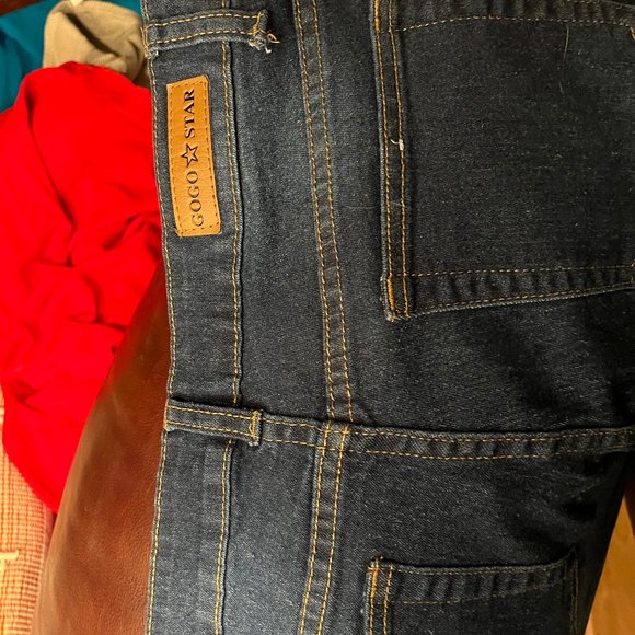 Medium blue wash cropped skinny jeans, stretchy soft denim - Picture 5 of 5